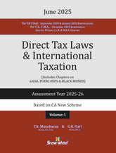 Snow White DIRECT TAX LAWS & INTERNATIONAL TAXATION book for CA/CS/CMA by TN Manoharan, GR Hari